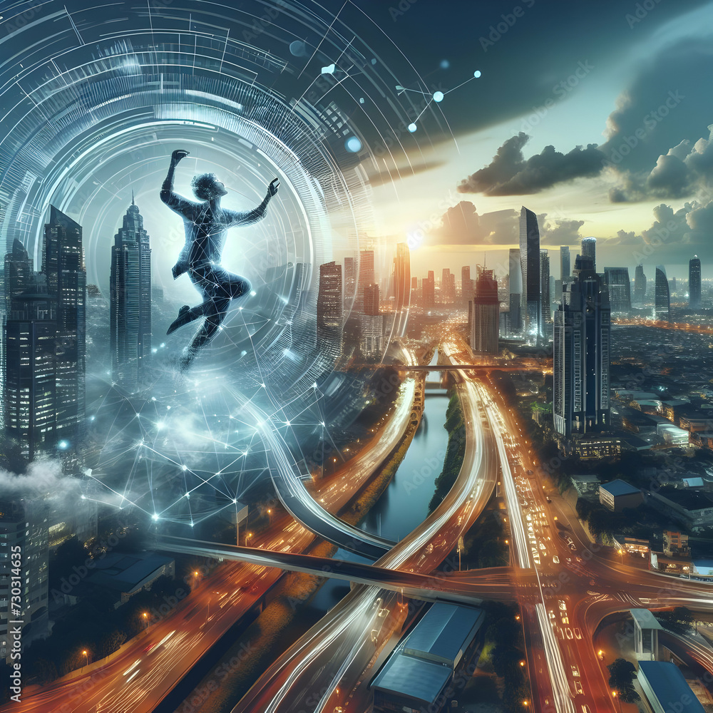 Dive into the pulsating matrix of connectivity that defines our modern ...