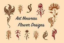 Art Nouveau Floral Designs