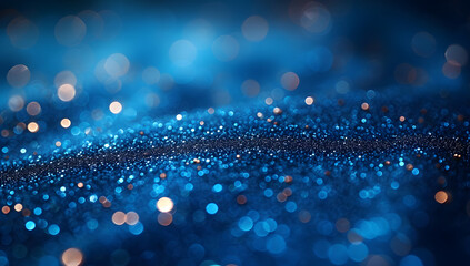 Wall Mural - a dark blue abstract background featuring a glow particle effect. the image includes abstract blue l