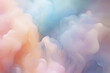Soft airy magical clouds of pastel delicate shades close-up background 