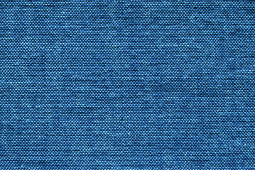 Wall Mural - Linen texture, blue denim cotton canvas fabric texture as background

