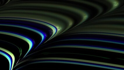 Wall Mural - Abstract colorful wave fractal pattern flowing. Textured modern loop able animation