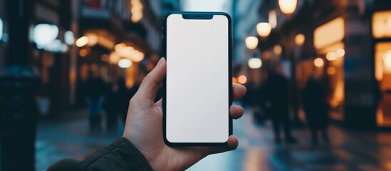 Poster - The empty phone screen symbolizes limitless opportunities and the importance of human interaction in modern communication.