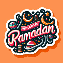 Poster - ramadan text background intro template cover video product