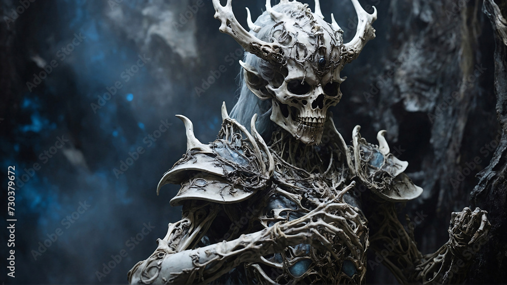 The Undead Monarch: Rafed's Reign In the dark forest, a spectral figure ...