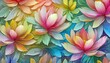 Colorful 3D magnolia flower wallpaper

