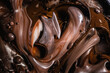 © ADDICTIVE STOCK - Swirls of chocolate and caramel tones mix elegantly with shimmering highlights and bubbles, creating a luxurious and creamy abstract