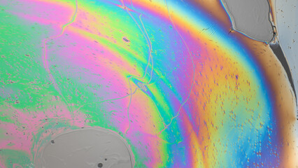 Thin-film Interference Iridescent Science Experiment Soap Colorful Texture Rainbow background Spectrum 