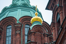 Eastern Orthodox Cathedral Church Towers And Elements