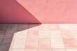 Pink wall with shadows on it