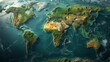 World Map Fiber Optics, Background HD, Illustrations