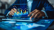 © mimi - Global business growth: A businessman emphasizes strategic investments and long-term financial planning for sustainable marketing success in a mature economy.