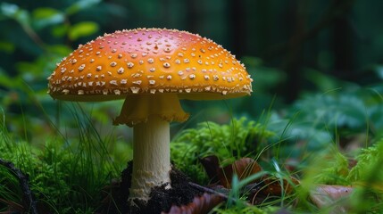 Wall Mural - The death cap is a deadly poisonous mushroom that causes the majority of fatal mushroom poisonings