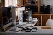 © AnnaStills - Workplace in modern workshop with disassembled system unit of computer placed on table