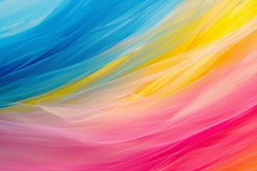 Canvas Print - Abstract design vibrant colors textures wave motion. Rainbow gradient blends, bright colorful backdrop. Lines artistry pattern illustration, blur colorful wallpaper visually blue, green background.