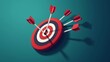 © Chingiz - Success business concept, target hit in center by arrows