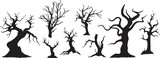 Fototapeta Pokój dzieciecy - Set Trees. Hand drawn vector illustration