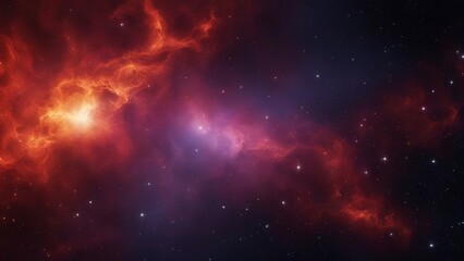 Wall Mural - space galaxy background A fiery space background of a nebula, with a smooth gradient of colors and a realistic effect 