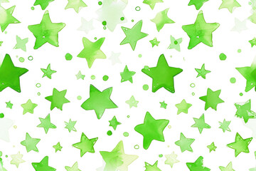 Wall Mural - Pastel Star Pattern on Transparent Background