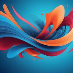 Modern abstract high-speed movement. Colorful dynamic motion on blue background. Movement sport pattern for banner or poster design background concept.