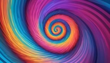Prismatic Spiral Colorful And Vibrant, Holographic Abstract Background