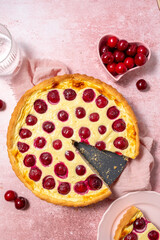 Wall Mural - French dessert cherry clafoutis