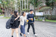 © Masakazu Tokashiki - 台湾台北市大安区にある大学で過ごす若い２０代の台湾人女性と男性とアジア人女性 Young Taiwanese women and men and Asian women in their 20s at a university in Da'an District, Taipei City, Taiwan