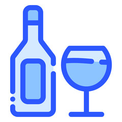 Sticker - wine bottle icon