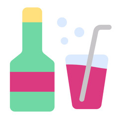 Sticker - soda icon