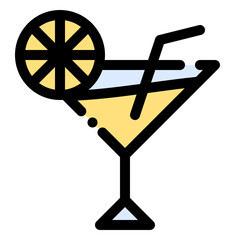 Sticker - cocktail icon