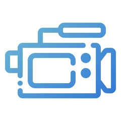 Poster - video camera icon