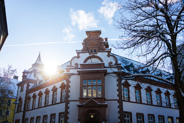 Canvas Print - siegen germany in the winter sun