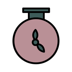 Poster - Pocket Watch Time Filled Outline Icon