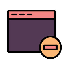 Code Web Coding Filled Outline Icon