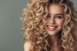 © LimeSky - High quality portrait of a happy woman with beautiful curly hair and perfect hair curls