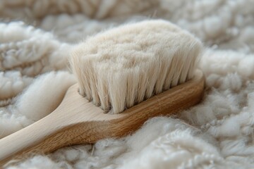 Real cashmere goat wool brushed and combed along with animal worsted fiber