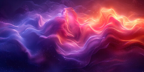 Wall Mural - smooth gradients from deep purple to delicate pink, creating a warm atmosphe