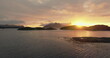 Arctic Sunset Glow: Lofoten Islands' Majestic Evening