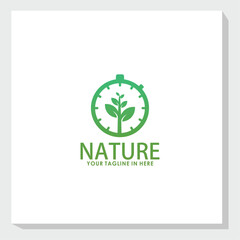 Wall Mural - leaf logo concept, nature element logo design inspiration