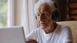 © Matthew - Technology's Curve: Elderly Man with Confused Expression Using Computer