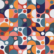 minimal pattern bauhaus  abstract design vector illustrator