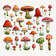 © Illustrations - illustration of mushrooms