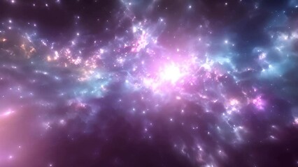 Wall Mural - exploring space nebula galaxies and planets generative ai