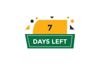 25 days left  countdown to go one time,  background template,25 days left, countdown sticker left banner business,sale, label button,