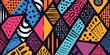 Abstract african pattern, ethnic background, tribal traditonal texture pop art style, Creative design for textiles and merchandise printing