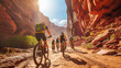 Radfahren in atemberaubender Canyonlandschaft