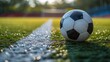 Soccer Ball on the Field: A Catchy and Optimized Title for Adobe Stock Generative AI