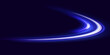 © A_stock - Графика и иллюстрацииLuminous blue lines speed. Neon color glowing lines background, high-speed light trails effect. Futuristic dynamic motion technology.