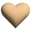 Heart, clay texture, for decoration