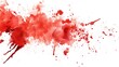 © Fotograf - A red ink splatter on a clean white background. Suitable for design projects and creative concepts